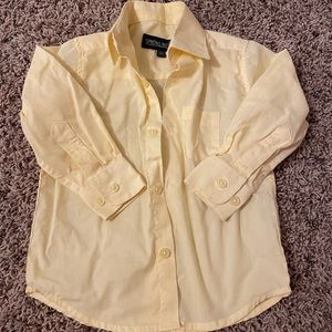 Toddler yellow button down shirt
